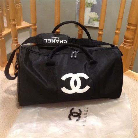 chanel travel gym bag|Chanel luggage.